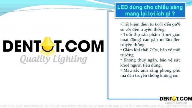 Lợi ích khi sử dụng đèn LED