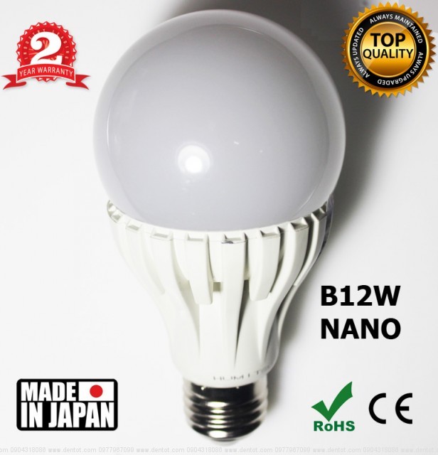 đèn led Humitsu Nhật Bản , bóng LED tròn Nano HMS-B12W-nano