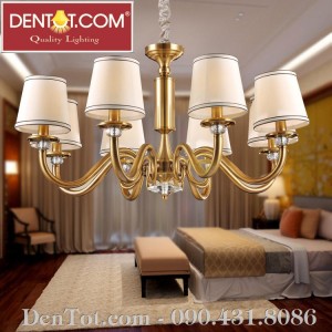 Đèn chùm đồng phòng khách DT8605-8P